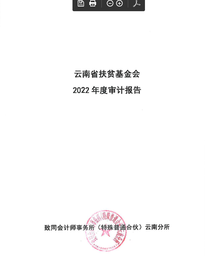云南省扶贫基金会2022年度审计报告